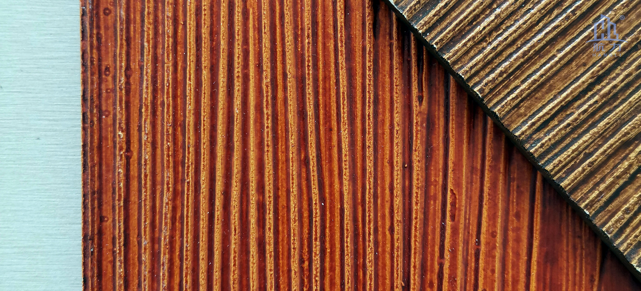 木紋水泥板系列適合于高檔別墅和居民樓房、舊房改造或者大型旅游景區(qū)、輕鋼別墅的正面，外墻和內(nèi)墻裝飾使用。鋪貼方式有披疊、干掛和直接上膠。板材的耐火性強(qiáng)，質(zhì)量輕，長度可達(dá)3.05米。相比起瓷磚較為輕質(zhì)，比木板更耐用。