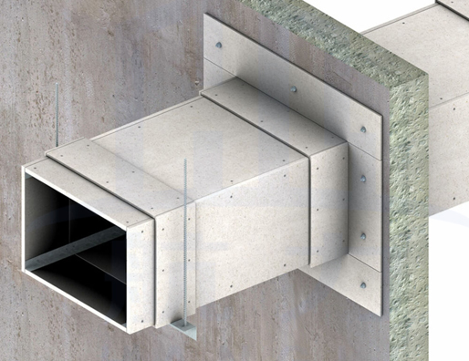 硅酸鹽自成式防火風(fēng)管-防火風(fēng)管包覆